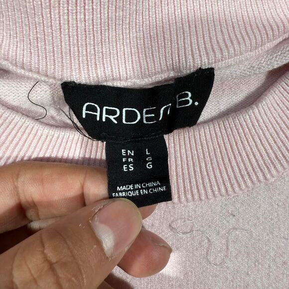 Arden B Sweater Women's Large Pink Coquette Bow Legally Blond 21x29 - Picture 5 of 8